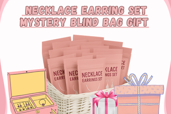 Necklace + Earrings Set Mystery Blind Bags with Bonus Gift